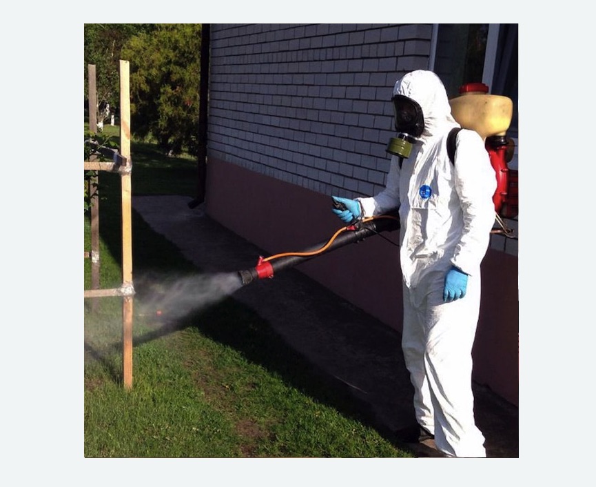 травля клещей на участке в Камызяке